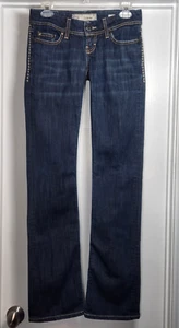 BKE Jeans Women 25L Jeans Blue Denim Sabrina Slim Bootcut Low Rise Western 27x34 - Picture 1 of 13