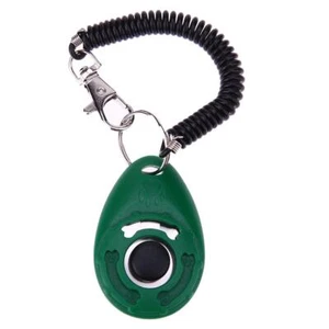 Universal Pet Trainer Dogs Training Clicker Key Chain Pet Training(Green) - Picture 1 of 9
