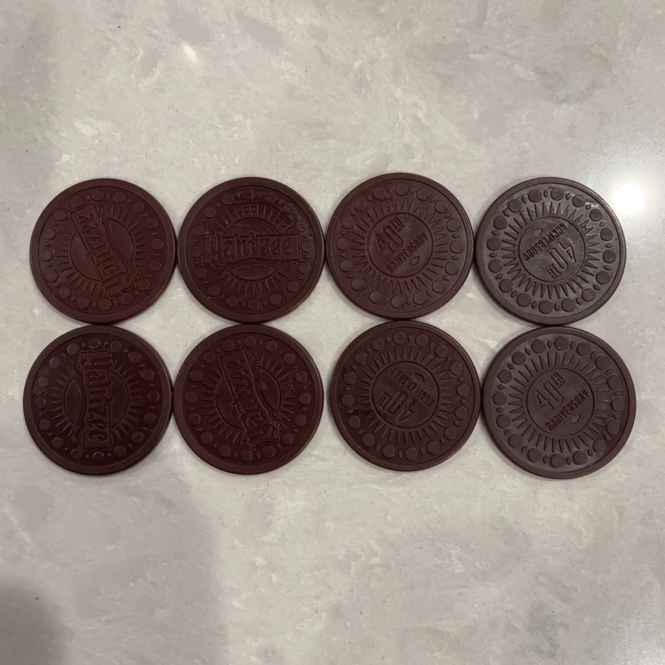 40th Anniversary Yahtzee Collectors Edition Replacement 8 Bonus Chips 1996 - Image 1 of 1