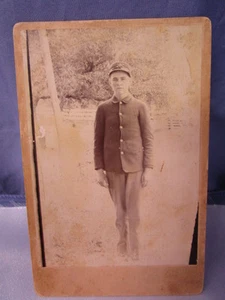 Vintage 1890's Span-Am Period Soldier Large Cabinet Photo  - Picture 1 of 3