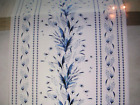 WILLIAMS SONOMA PRINTEMPS BLEU TABLE RUNNER 100% COTN 16X108 FOLIAGE&INSECTS NWT