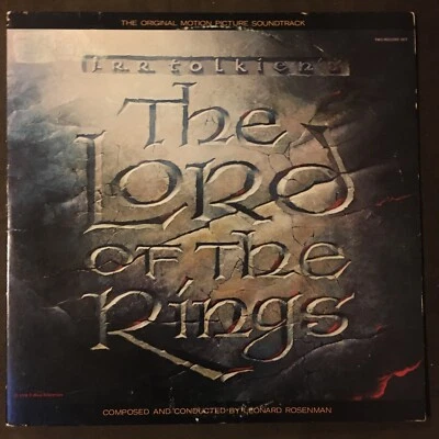 THE LORD OF THE RINGS 1978 Animated Movie Soundtrack on Fantasy 2-LP - E+ PROMO - Image 1 of 4