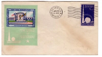 #853 on New York World's Fair Opening Day Apr 30 Staehle w/ Nicklin Label - Image 1 of 2