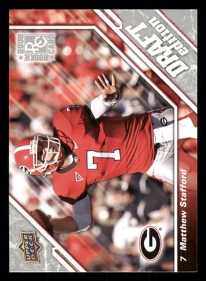 2009 Upper Deck Draft Edition #3 Matthew Stafford RC - Image 1 of 2