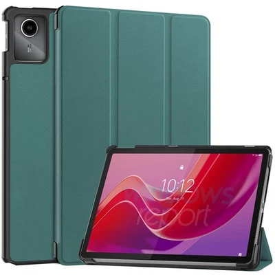 Case For Lenovo Tab M11 11" 2024 PU Leather Stand Cover, Glass Screen Protectors - Image 1 of 4