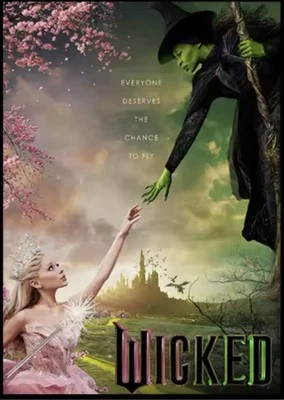 Wicked the Movie,Glinda,Elphaba Diamond Painting Craft Kit-Size 7.8X11.8”