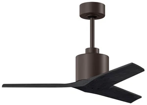 42" Matthews Mollywood Textured Bronze Black Outdoor Fan with Remote - Picture 1 of 1