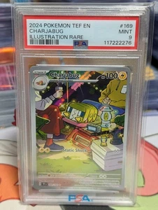 Pokemon TCG Charjabug 169/162 Temporal Forces Illustration PSA 9 *Free Shipping* - Picture 1 of 1