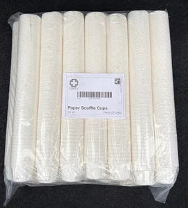 Disposable Paper Souffle Medicine Cups 3/4 oz (Pack of 2500) NEW - Picture 1 of 1