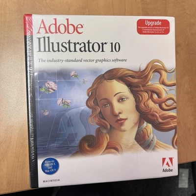 New/Sealed Adobe Illustrator 10 Upgrade Vector Graphic Software MAC - Image 1 of 3