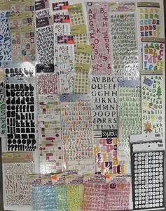 35 Sets Alphabet Stickers Sealed New - Lot Of 35 New All Alphabet A-Z - Picture 1 of 4