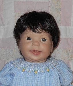 Kemper INFANT Unisex Doll Wig SIZE 16/17 DARK BROWN Short Straight Hair (LY) NWT - Picture 1 of 6