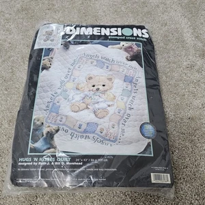 1999 NEW UNUSED Dimensions Kit 3186 Hugs `n Kisses Baby Quilt Cross Stitch - Picture 1 of 4