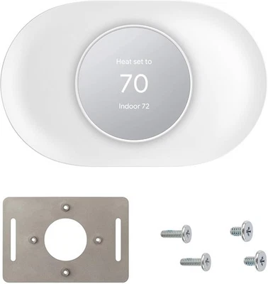Google Nest Thermostat Trim Kit - Snow White (GA01837-US) - Image 1 of 3