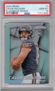 Caleb Williams 2024 Panini Prizm Flashback Rookie Prizm RC #1 PSA 10 GEMA COMO NUEVO - Imagen 1 de 2
