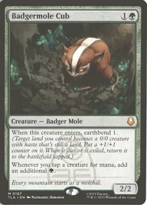 MTG Badgermole Cub (0167) *Non-Foil* Base Mythic Avatar NM/MT Free Ship - Picture 1 of 2