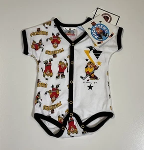 Vintage Pittsburgh Penguins Baby Einteiler NHL Puckster Neu mit Etikett 3-6 Monate 90er - Bild 1 von 10