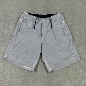 Birddogs Boom Shorts Herren Large blau weiß gestreift gefüttert 9" Stretch Performance - Bild 1 von 12