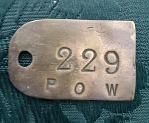 Colliery Pit Check - marked 229 P O W - Picture 1 of 2