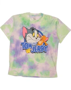 PULL & BEAR Mens Tom and Jerry Graphic T-Shirt Top XL Multicoloured HS05 - Picture 1 of 3