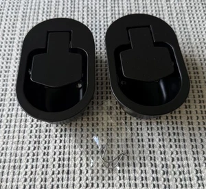 NEW 2 Pack Black Replacement Durable Metal Recliner Release Lever Pull Handles - Picture 1 of 14