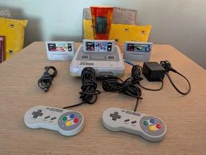 Super Nintendo Konsole Konvolut 2 Controller 3 Spiele komplett getestet funktioniert - Bild 1 von 20