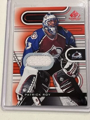 Juego usado Upper Deck SP 2022-23 rojo Patrick Roy #126 patio Foto 1 de 2