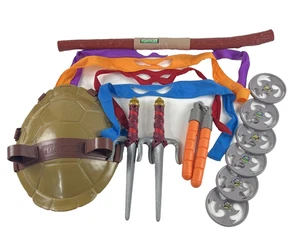 Disfraz de Tortugas Ninja Adolescentes Mutantes TMNT Niños Shell, Nunchuck, Sai, Bo Staff ++ - Imagen 1 de 21