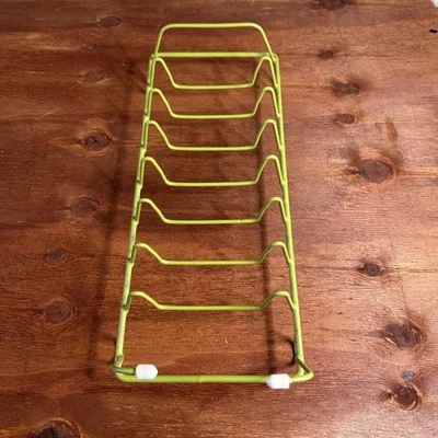 De colección Aguacate Verde Rubbermaid Caucho Recubierto Alambre Plato Plato Soporte Expositor Foto 1 de 2