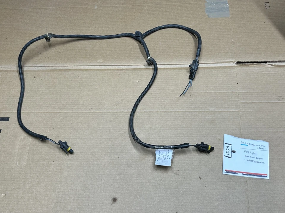 94-97 Dodge ram 1500 2500 3500 camión - luz antiniebla cable arnés de cable oem delantero Foto 1 de 4