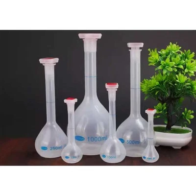 Quantitative Bottle: Plastic Volumetric Flask 25ml-1000ml with Stopper au - Image 1 of 4