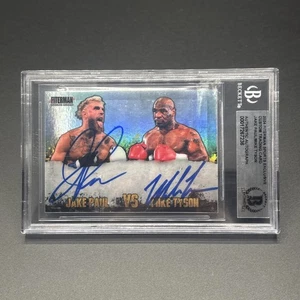 Mike Tyson & Jake Paul Dual Signed Exclusive Limited Trading Card  BAS Auto  - Picture 1 of 6