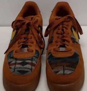Size 12.5 - Nike AF1 Air Force 1 Low N7 Pendleton CQ7308-700 Rare EUC 2019 - Picture 1 of 6