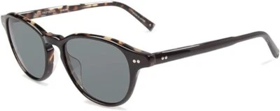 John Varvatos Sunglasses V600 UF SULLIVAN Round 52mm Black Grey Polarized - Image 1 of 4
