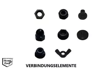 Muttern Edelstahl A2 SCHWARZ M1,6 M2 M3 M4 M5 M6 M8 M10 SCHWARZE Muttern - Bild 1 von 9