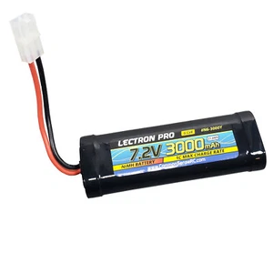Lectron Pro NiMH 7.2V (6-cell) 3000mAh Flat Pack with Tamiya Connector - Picture 1 of 3