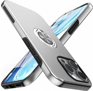 Magnetic Ring Kickstand Phone Case for iPhone 16 15 14 13 12 Pro Max Plus Cover - Picture 1 of 16