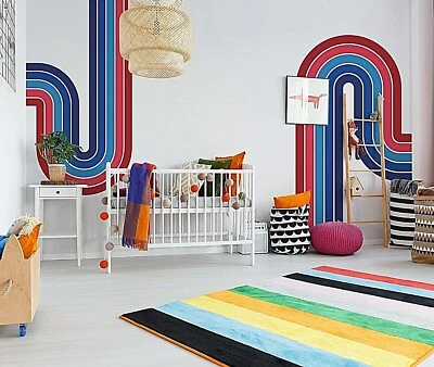 Colorful Fountain Rainbow Wall Decals, Stickers, Mural, Wall Art Decoration 685 - Image 1 of 4