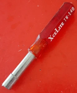 NOS XceLite TW-140 Terminal Wrench Slotted Nut Transistor Radio Driver Red - Picture 1 of 14