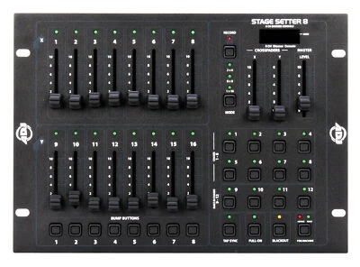 American DJ STAGE SETTER 8 16-Channel DMX Controller For Par Cans+Fog Machine - Image 1 of 4