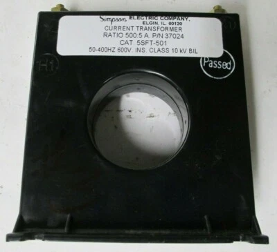 Simpson 37024 Current Transformer 500:5 Ratio - Image 1 of 3