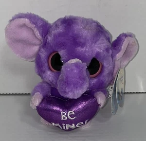 Peluche Aurora Yoo Hoo & Friends elefante púrpura "Be Mine" 5" nuevo con etiquetas - Imagen 1 de 6