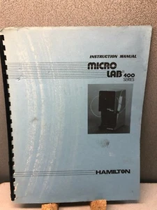 Hamilton Micro Lab 400 Series Instruction Manual - Picture 1 of 2