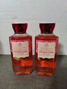 2 Bath & Body Works Strawberry Pound Cake Body Wash 10 Fl Oz-New - Picture 1 of 6