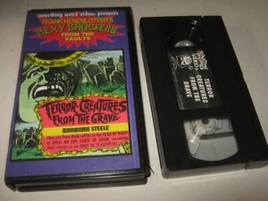 VHS VIDEO TAPE HORROR TERROR CREATURES FROM THE GRAVE WEIRD VIDEO HARD CASE - Picture 1 of 3