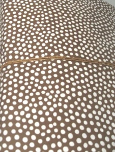 Pottery Barn Dorm TWIN Organic Duvet Cover +Standard Sham Mini Dot Coffee Brown - Picture 1 of 1