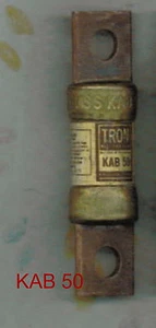 FUSIBLE TRON KAB50 KAB 50 BUSSMANN 50 AMP 250 VOLTIOS - Imagen 1 de 3