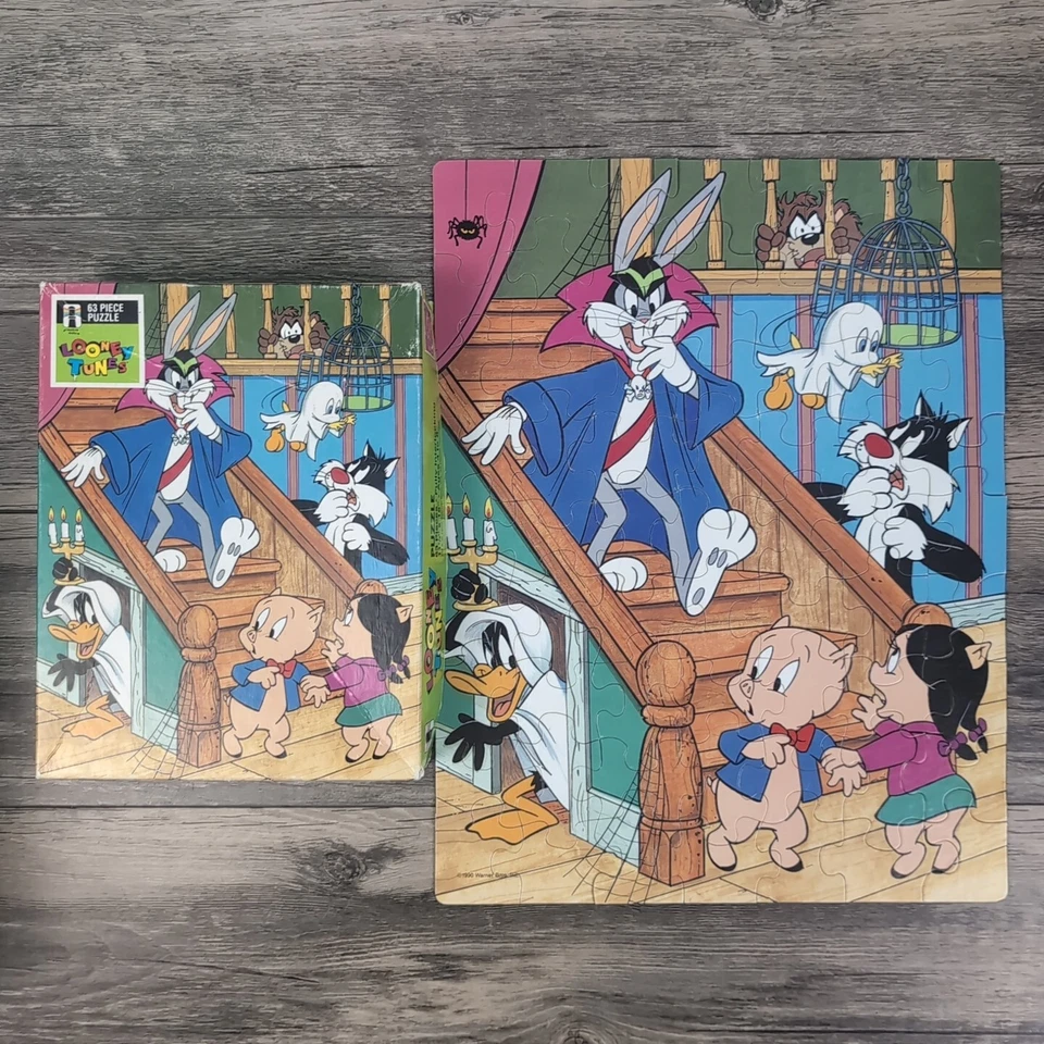 Rompecabezas Completo De Colección Looney Tunes Halloween Bichos Lucas Cerdo Cerdo Arco Iris Foto 1 de 4