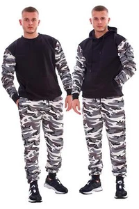 Mens Tracksuit Set Hoodie and Joggers Two Piece Outfit Gym Casual Loungewear - Picture 1 of 26