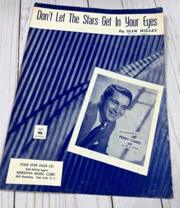 Don't Let The Stars Get In Your Eyes ~ Willet ~ Como ~ 1952 Sheet Music - Picture 1 of 3